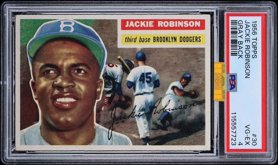 1956 Topps Jackie Robinson #30 MBA PSA 4 VGEX