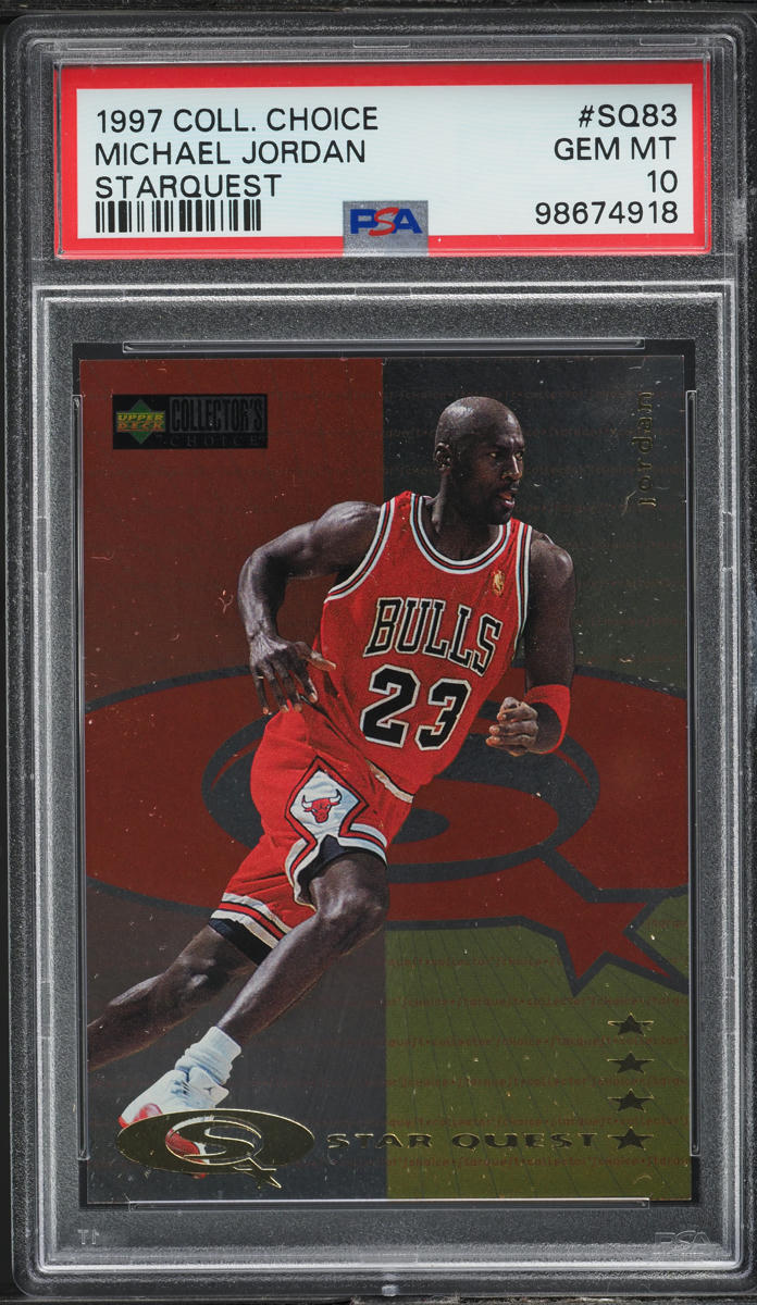 1997 Collector's Choice Starquest Michael Jordan #SQ83 PSA 10 GEM MINT