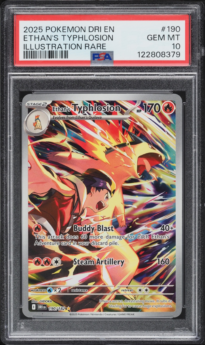 2025 Pokemon Scarlet & Violet Destined Rivals IR Ethan's Typhlosion #190 PSA 10 GEM MINT