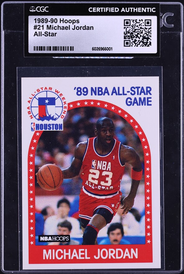 1989 Hoops Michael Jordan ALL-STAR #21 PSA 10 GEM MINT on