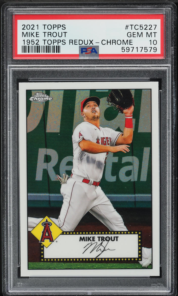2021 Topps Chrome '52 Redux Mike Trout #TC52-27 PSA 10 GEM MINT