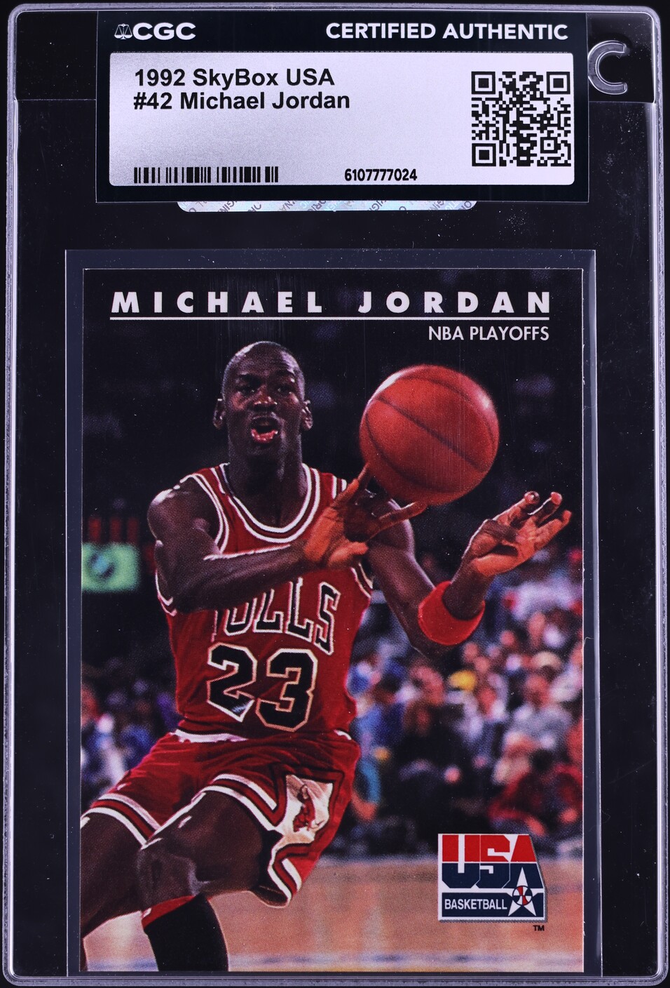 1992 Skybox USA Basketball Michael Jordan #42 CGC AUTH