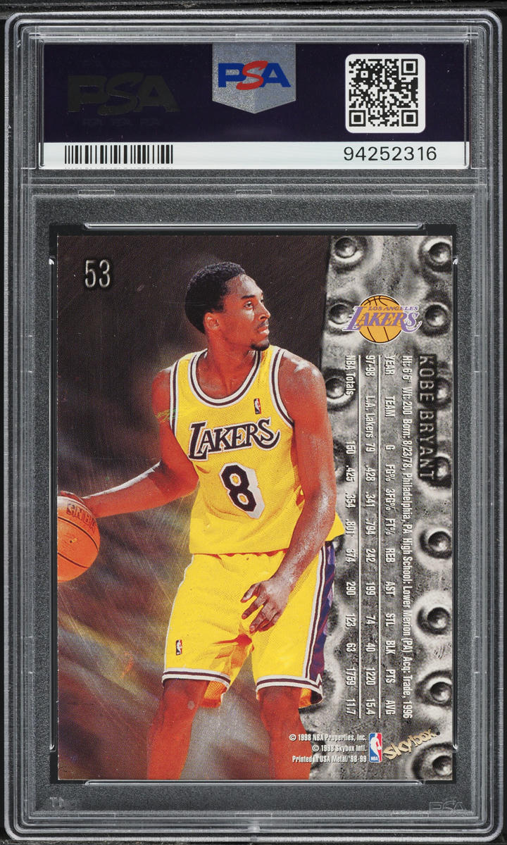 1998 Metal Universe Kobe Bryant #53 PSA 8.5 NM-MT+