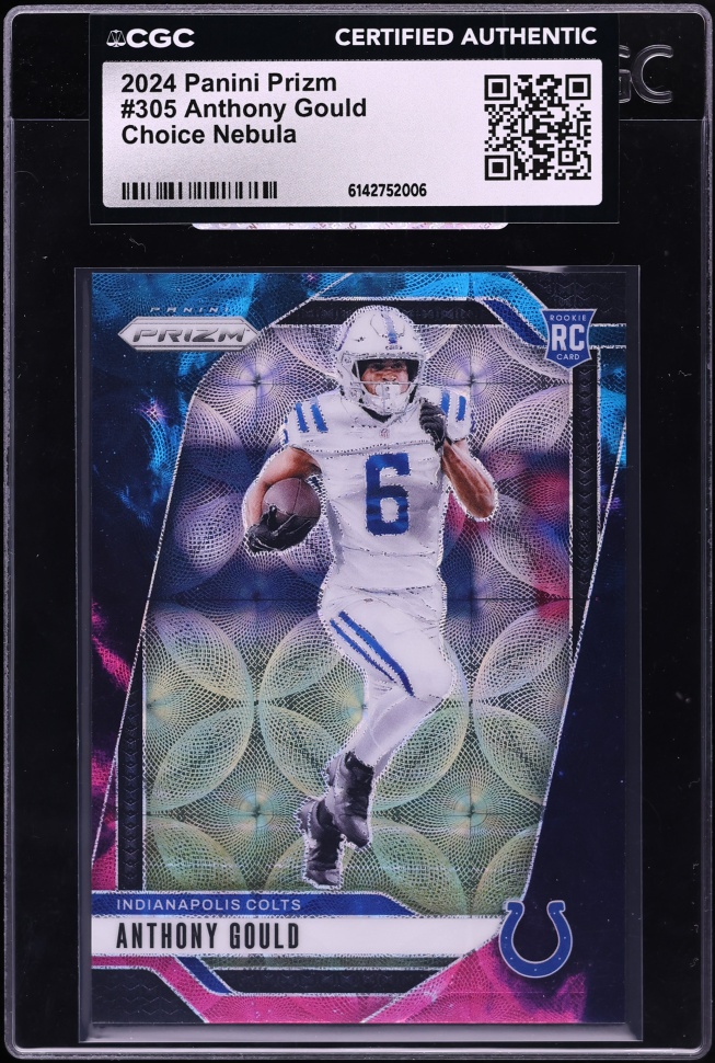 2024 Panini Prizm Choice Nebula Anthony Gould ROOKIE 1/1 #305 CGC AUTH - Photo 1