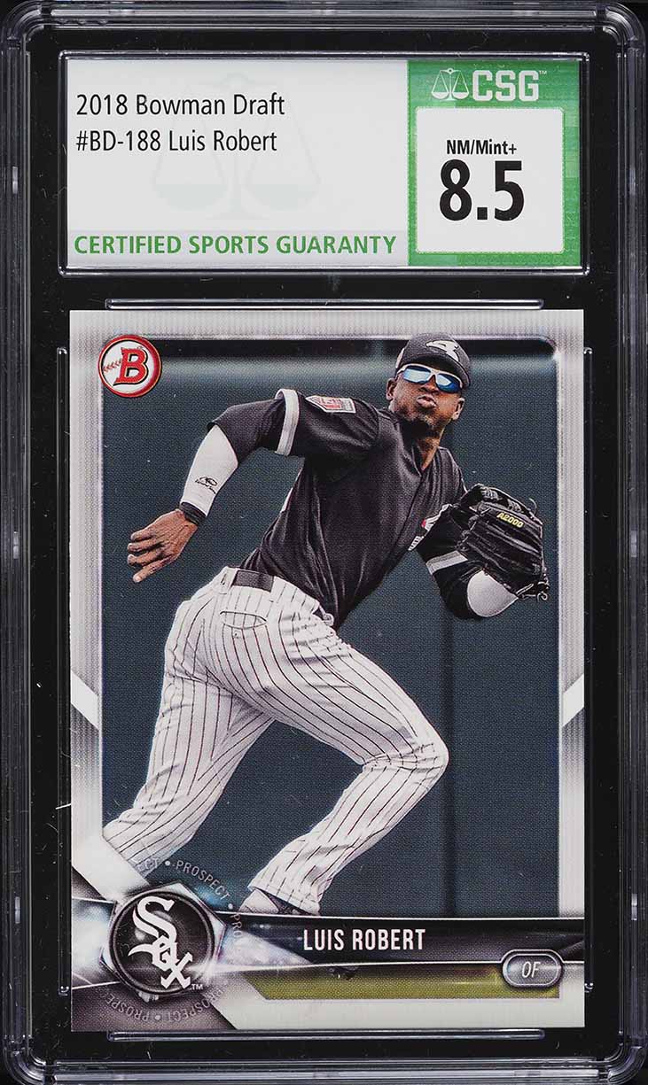 2018 Bowman Draft Luis Robert PROSPECT #BD-188 CSG 9 MINT on