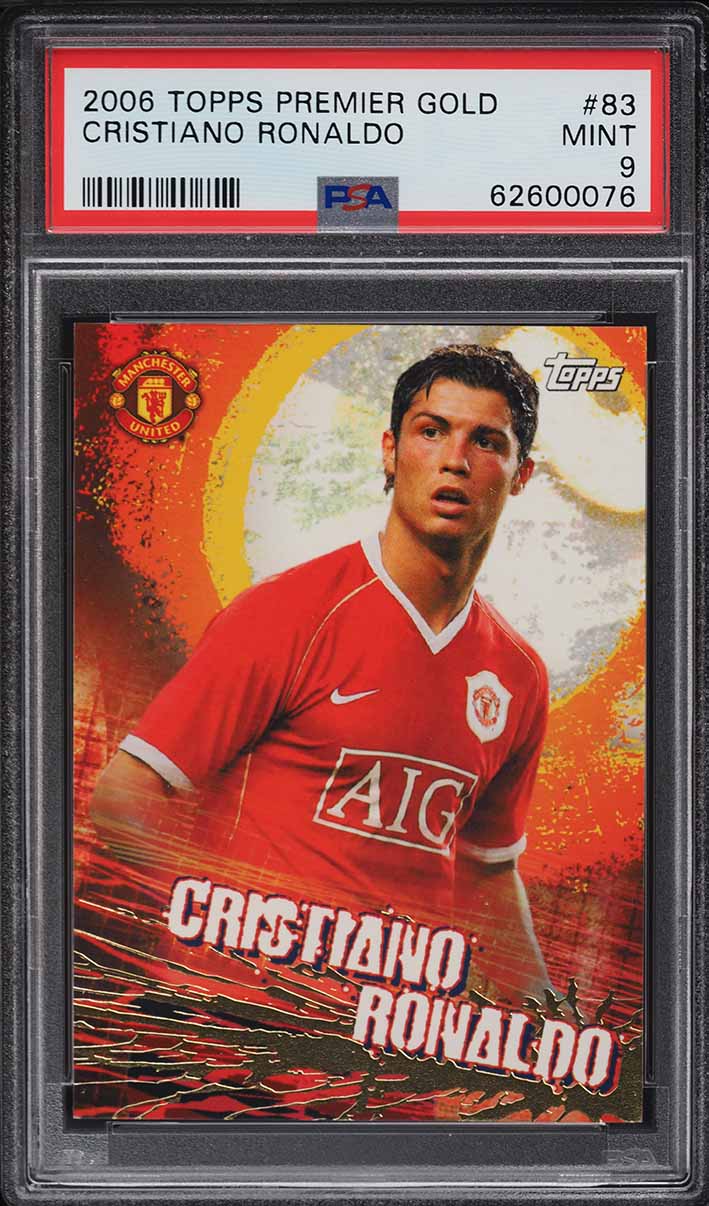 2004 Topps Premier Gold Cristiano Ronaldo #MU6 PSA 10 GEM MINT on