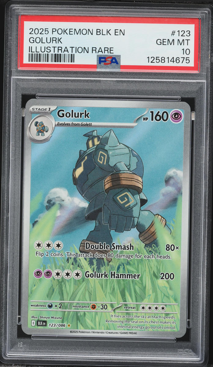 2025 Pokemon Scarlet & Violet Black Bolt IR Golurk #123 PSA 10 GEM MINT
