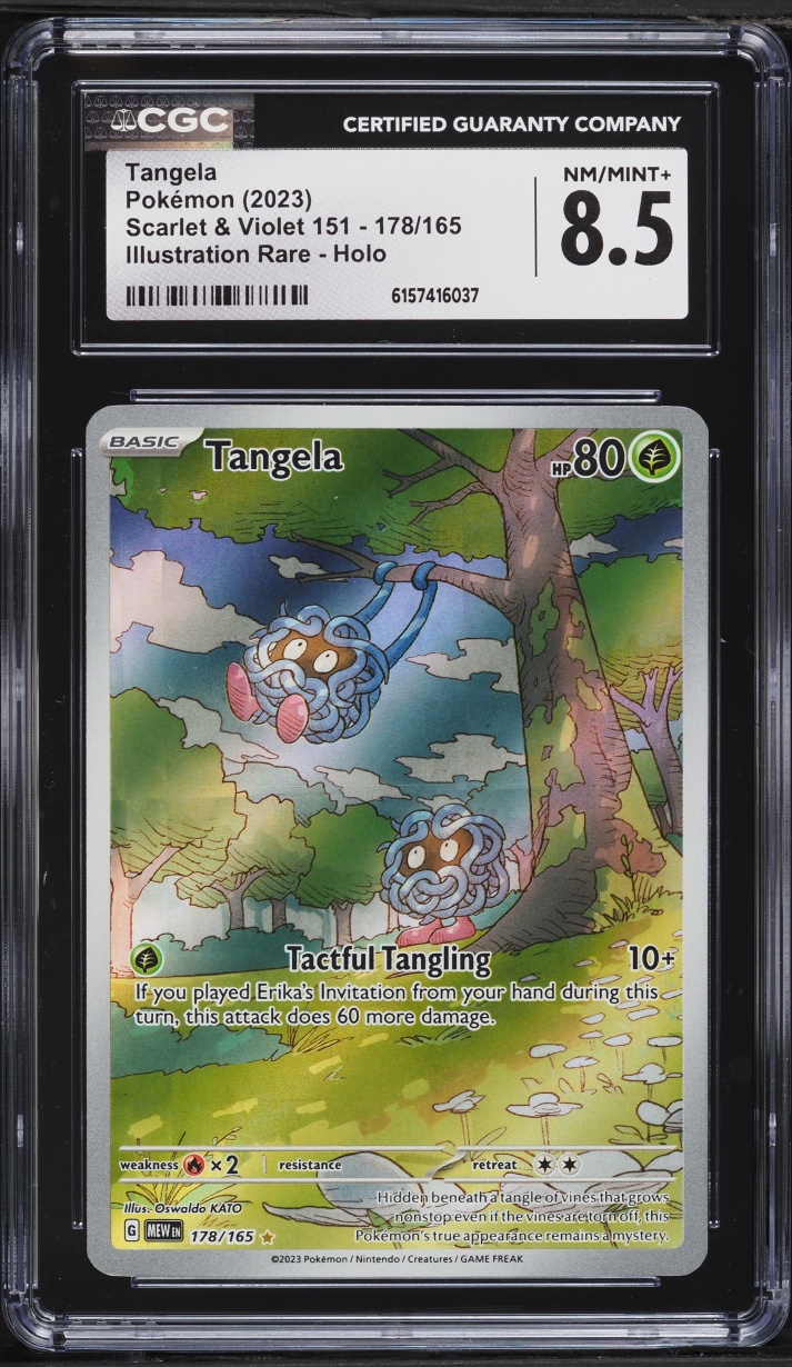 2023 Pokemon Scarlet & Violet 151 IR Tangela #178 CGC 8.5 NM-MT+