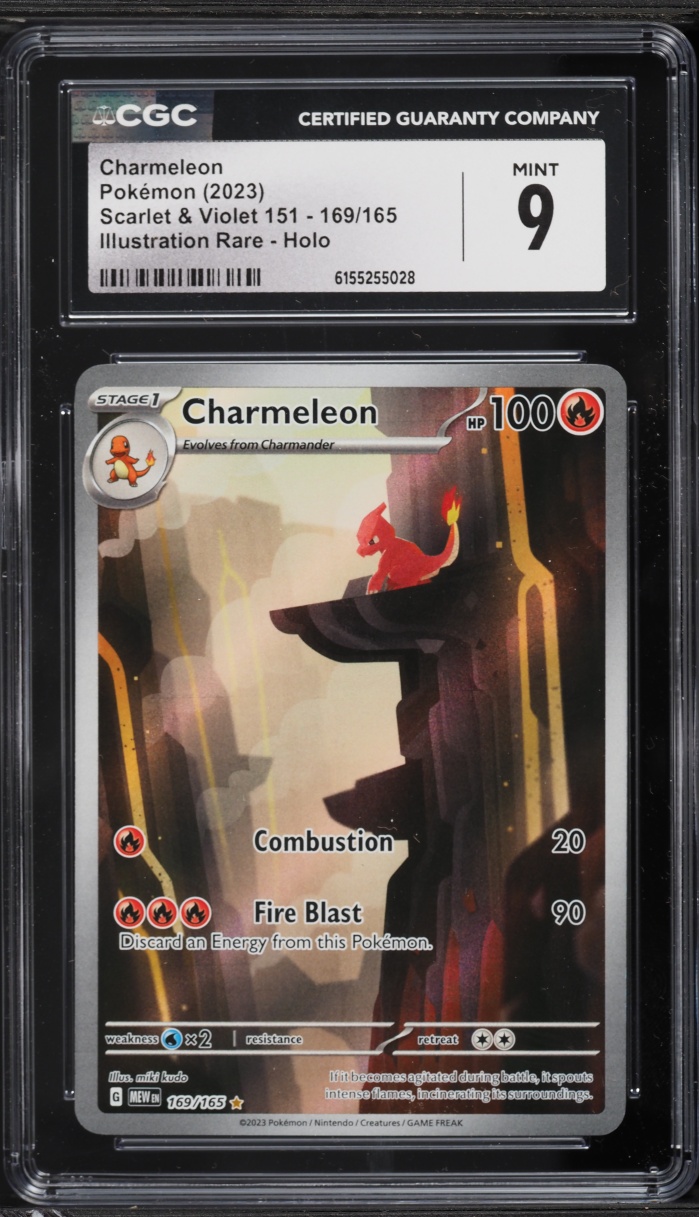 2023 Pokemon Scarlet & Violet 151 IR Charmeleon #169 CGC 9 MINT