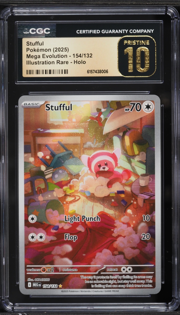 2025 Pokemon Mega Evolution IR Stufful #154 CGC 10 PRISTINE