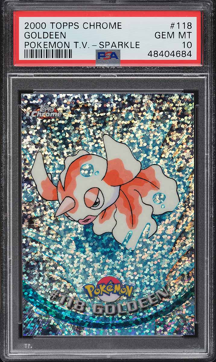 2000 Topps Chrome Pokemon Series 2 Sparkle Goldeen #118 PSA 10 GEM MINT