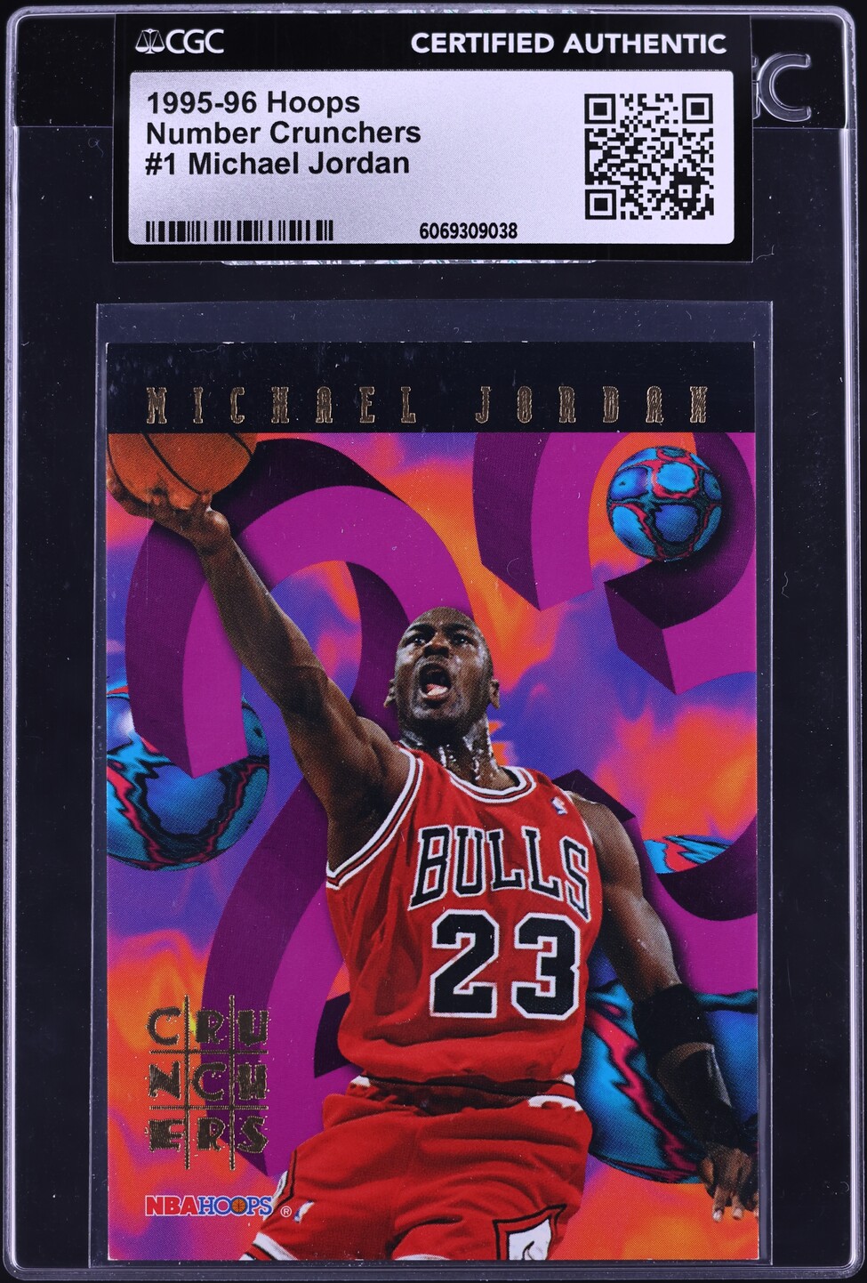 1995 Hoops Number Crunchers Michael Jordan #1 CGC AUTH