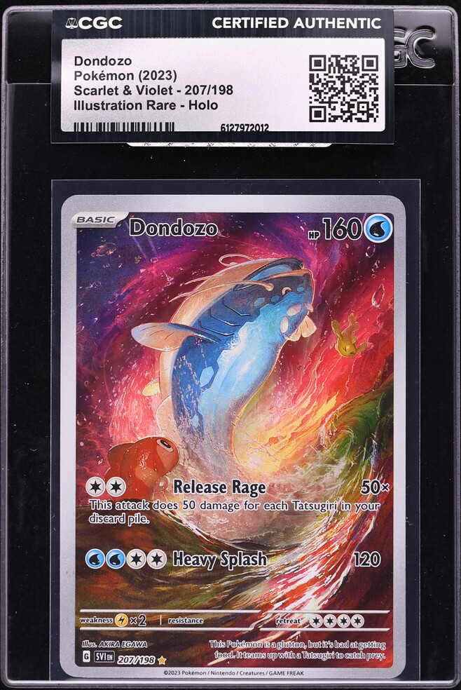 2023 Pokemon Scarlet & Violet IR Dondozo #207 CGC AUTH