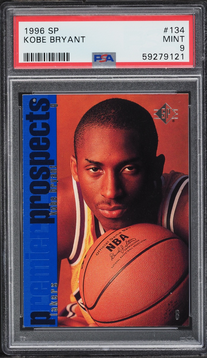 1996 SP Basketball Kobe Bryant ROOKIE #134 PSA 9 MINT