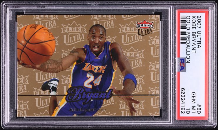 2007 Ultra Gold Medallion Kobe Bryant #80 PSA 10 GEM MINT