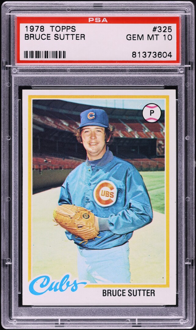 1978 Topps Bruce Sutter #325 PSA 10 GEM MINT