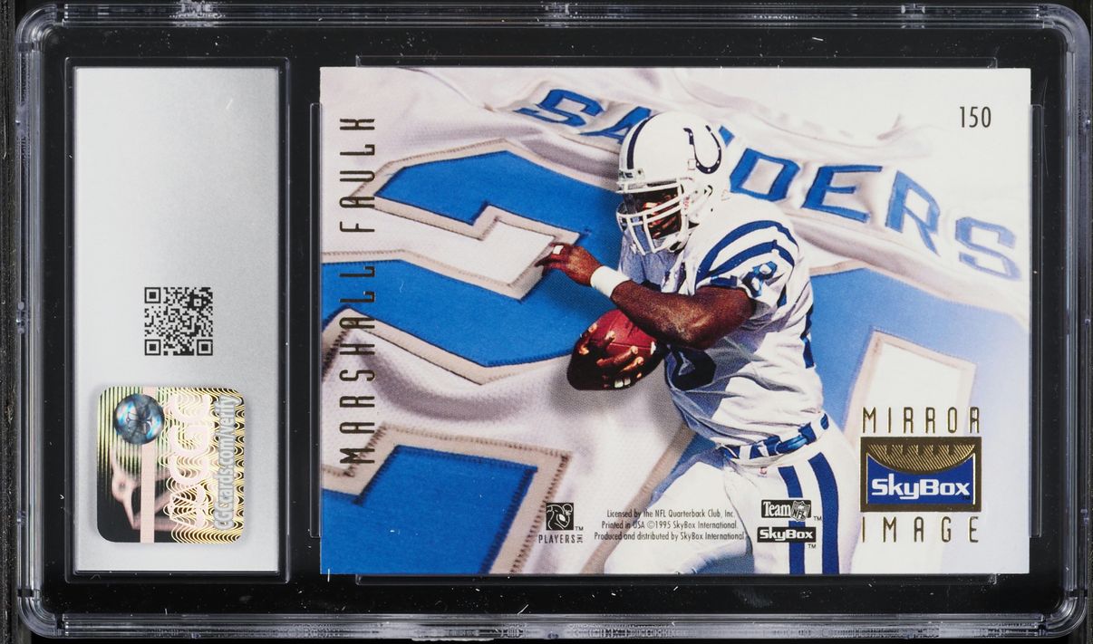1995 Skybox Premium Barry Sanders Marshall Faulk #150 CGC 9 MINT