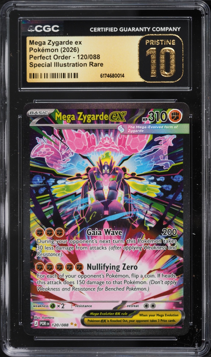 2026 Pokemon Mega Evolution Perfect Order SIR Mega Zygarde ex #120 CGC 10 PRISTINE