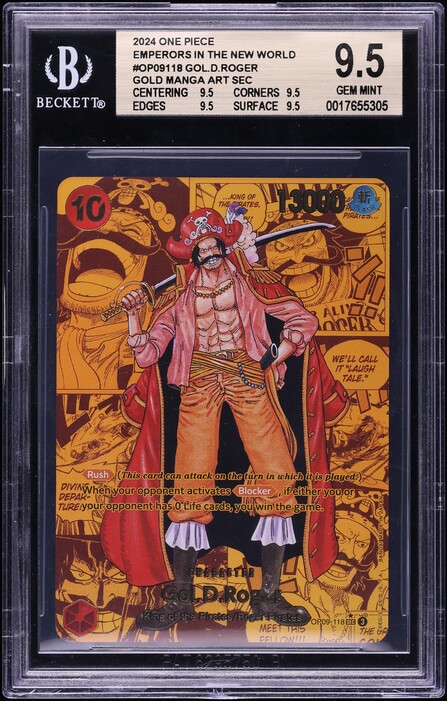 2024 ワンピース ゴールド・D・ロジャー #118 2024 One Piece Japanese A New Emperor Gol D. Roger #OP09-118