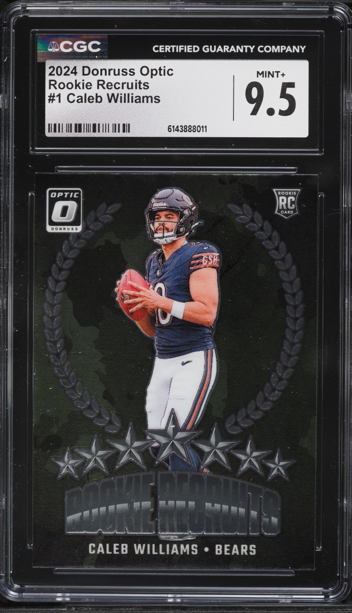 2024 Donruss Optic Recruits Caleb Williams ROOKIE #1 CGC 9.5 MINT+