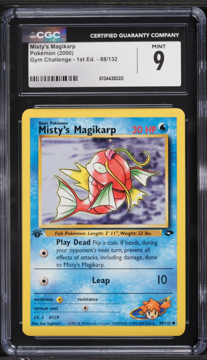 2000 Pokemon Gym Challenge 1st Edition Misty's Magikarp #88 CGC 9 MINT