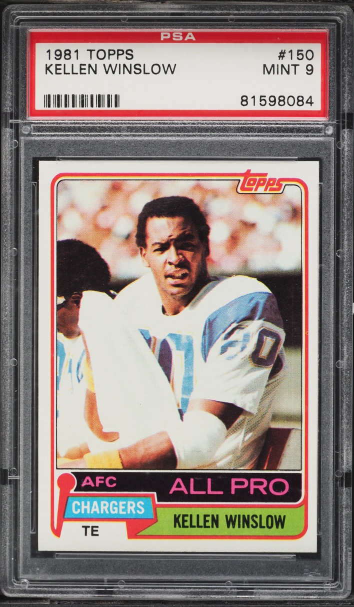1981 Topps Football Kellen Winslow ROOKIE #150 PSA 9 MINT