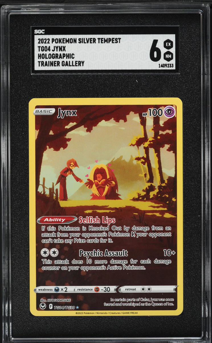 2022 Pokemon Sword & Shield Silver Tempest CHR Jynx #TG04 SGC 6 EXMT