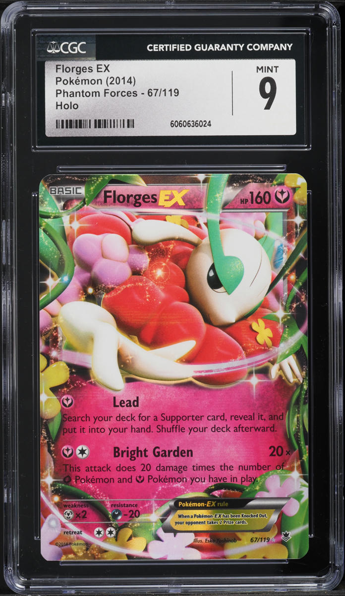 2014 Pokemon XY Phantom Forces Florges EX #67 CGC 9 MINT