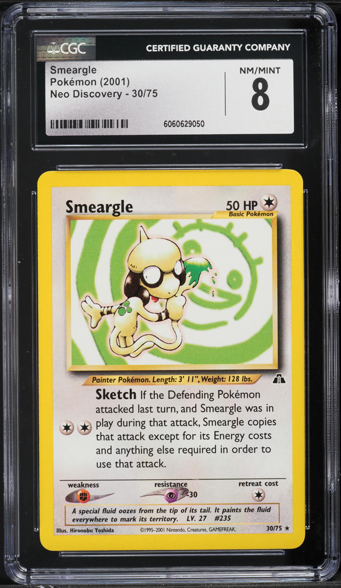 2001 Pokemon Neo Discovery Smeargle #30 CGC 8 NM-MT