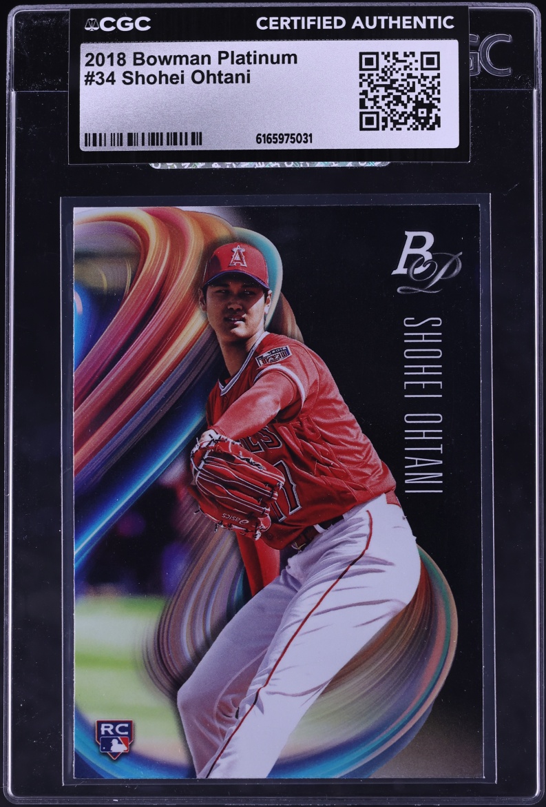 2018 Bowman Platinum Shohei Ohtani ROOKIE #34 CGC AUTH