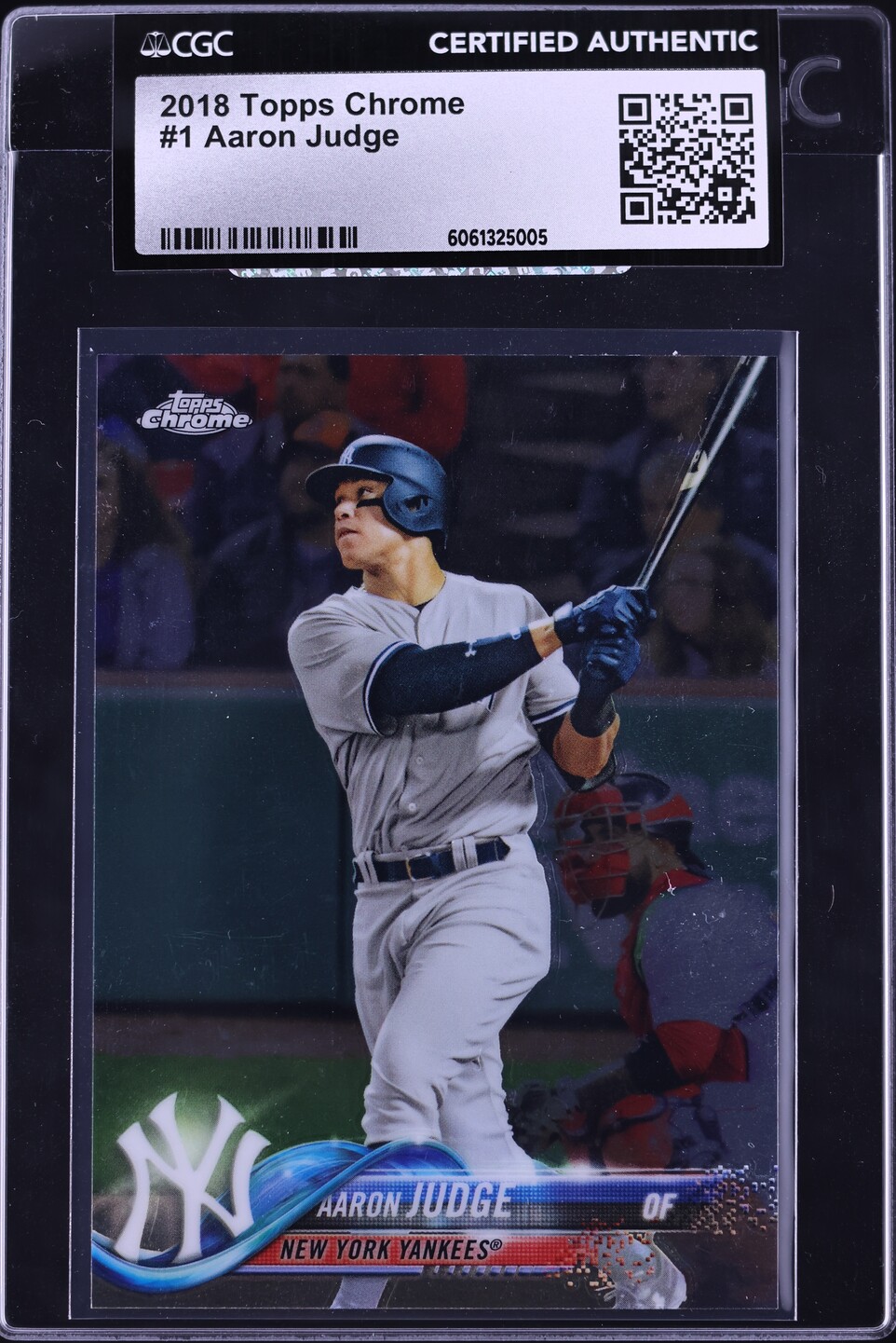 2018 Topps Chrome Aaron Judge #1 CGC AUTH