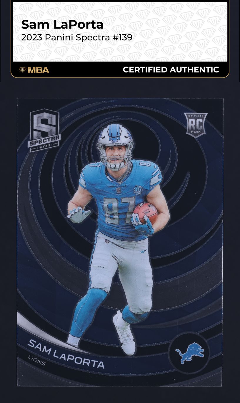 2023 Panini Spectra Sam LaPorta ROOKIE #139 MBA AUTH