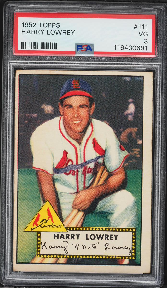 1952 Topps Harry Lowrey #111 PSA 3 VG