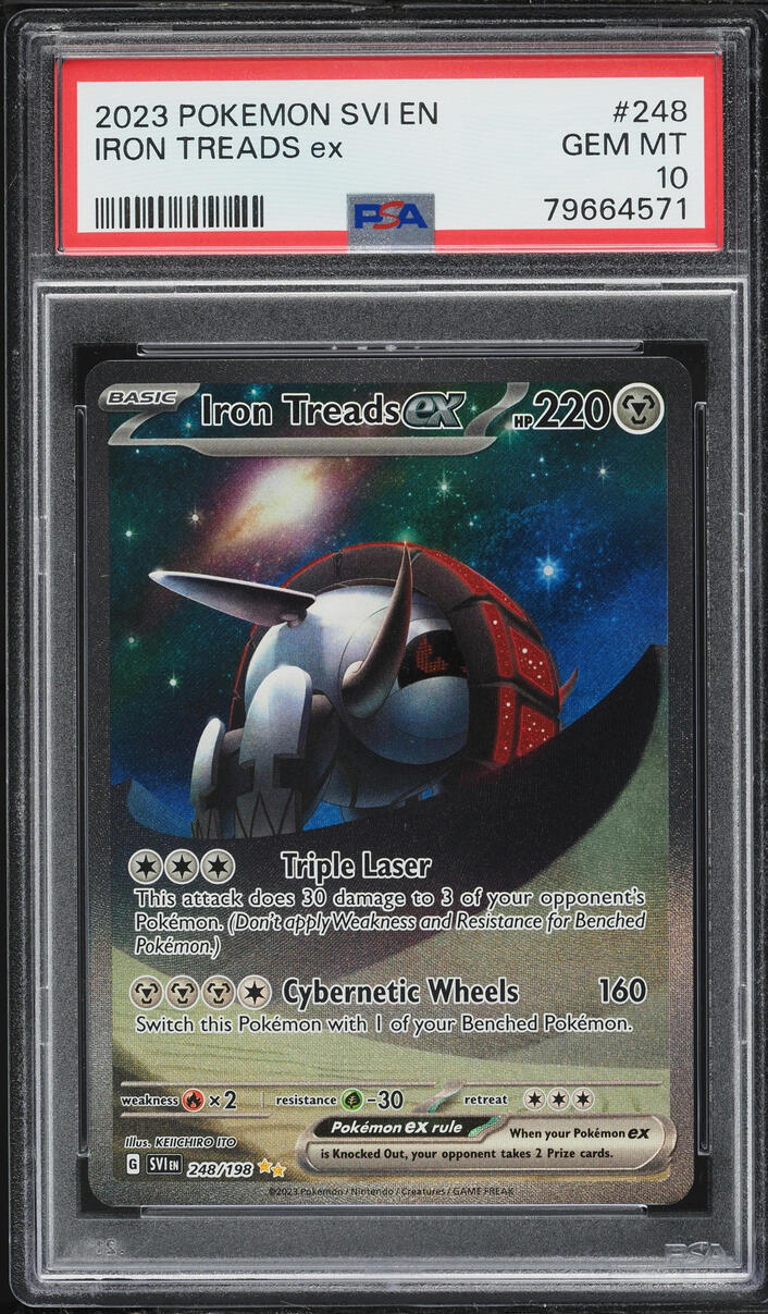 2023 Pokemon Scarlet & Violet SIR Iron Treads ex #248 PSA 10 GEM MINT