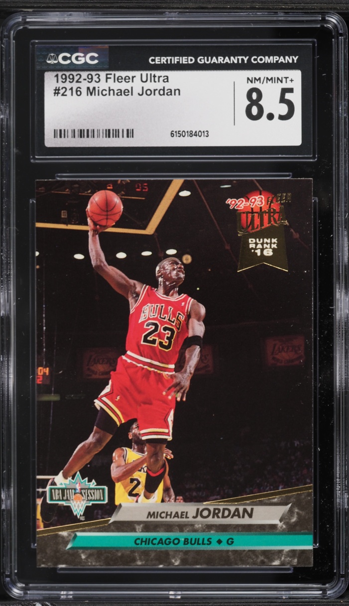 1992 Ultra Basketball Michael Jordan #216 CGC 8.5 NM-MT+