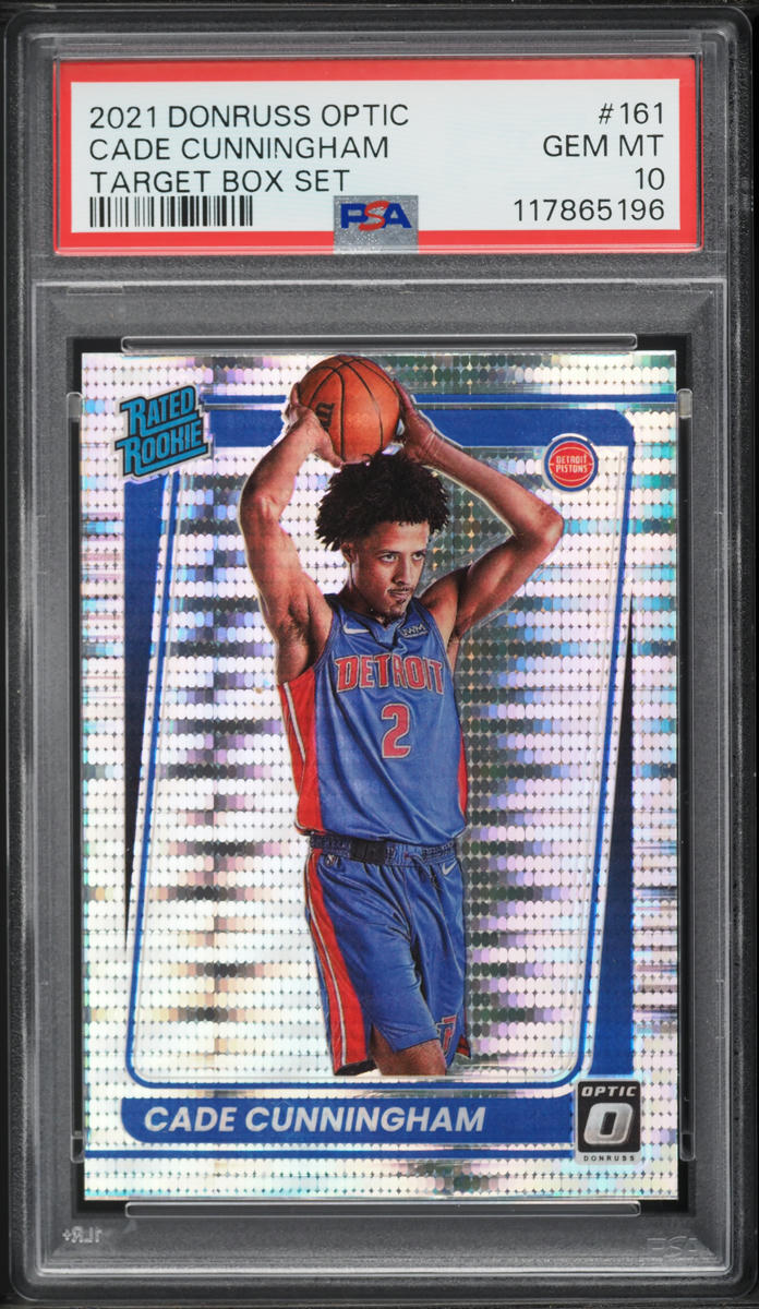 2021 Donruss Optic Target Box Set Cade Cunningham ROOKIE #161 PSA 10 GEM MINT