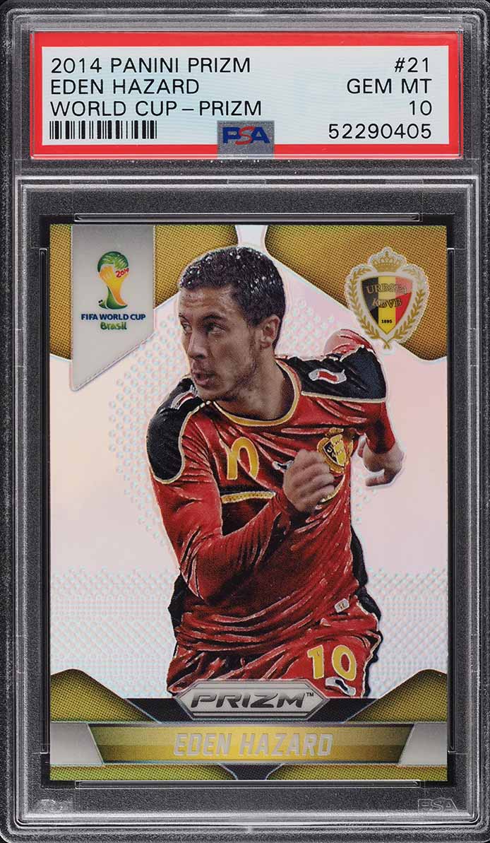 2014 Panini Prizm World Cup Signatures Eden Hazard AUTO #SEH PSA