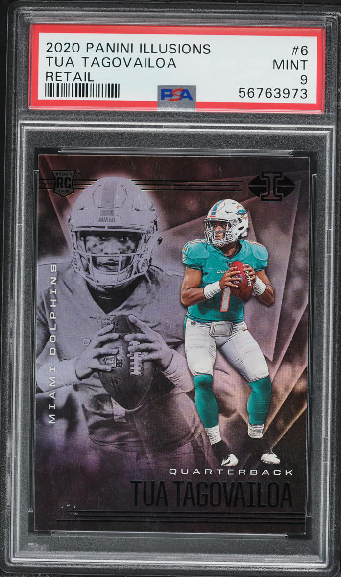 2020 Panini Illusions Retail Tua Tagovailoa ROOKIE #6 PSA 9 MINT