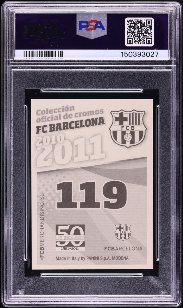 2010 Panini FC Barcelona Lionel Messi #119 PSA 9 MINT