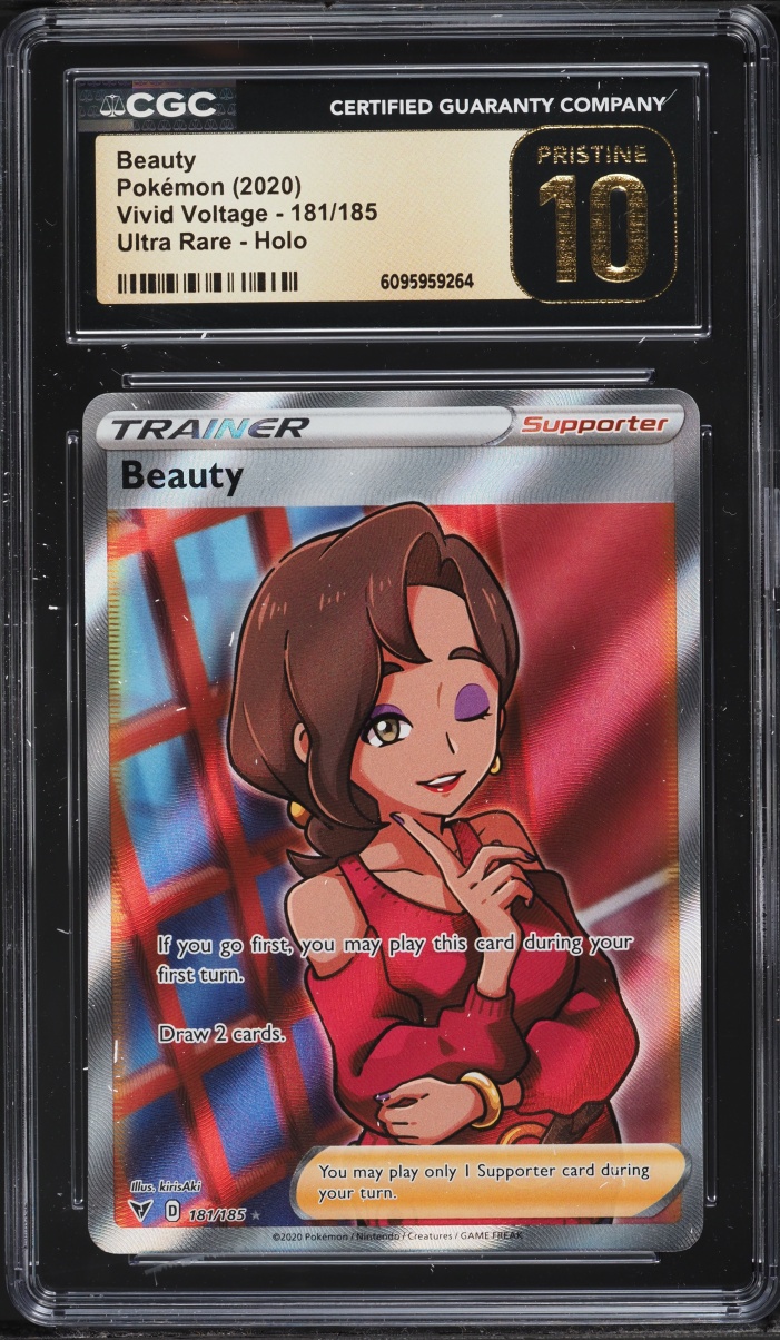 2020 Pokemon Sword & Shield Vivid Voltage Full Art Beauty #181 CGC 10 PRISTINE