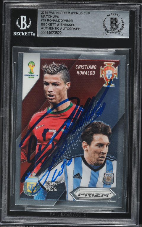 2014 Panini Prizm World Cup Matchups Cristiano Ronaldo Lionel