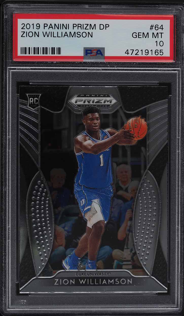 2019 Panini Prizm Draft Green Yellow Zion Williamson ROOKIE RC