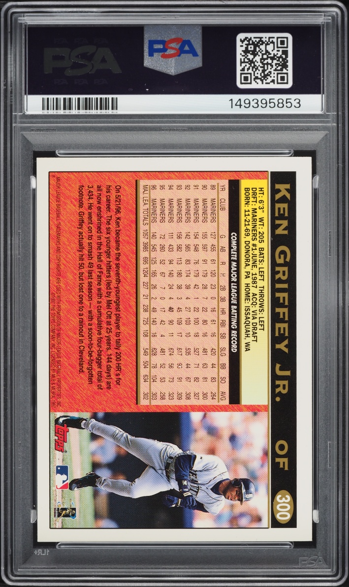 1997 Topps Ken Griffey Jr. #300 PSA 10 GEM MINT