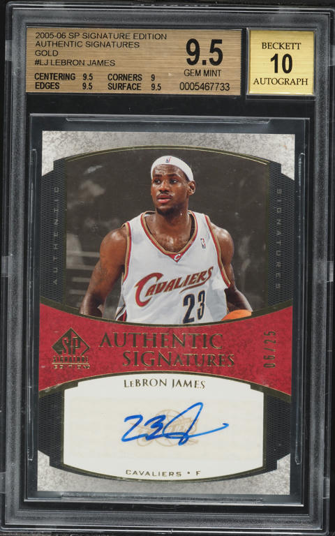 2003 SP Signature Famous Nicknames The King LeBron James ROOKIE