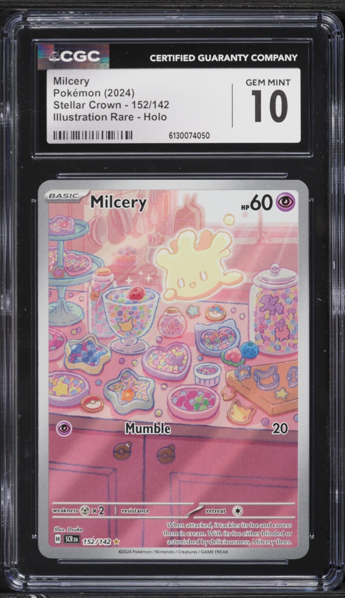 2024 Pokemon Scarlet & Violet Stellar Crown IR Milcery #152 CGC 10 GEM MINT