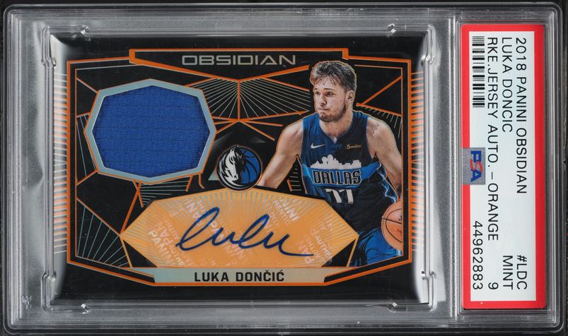 2018 Panini Noir Luka Doncic ROOKIE /25 #231 SGC 7 NRMT on