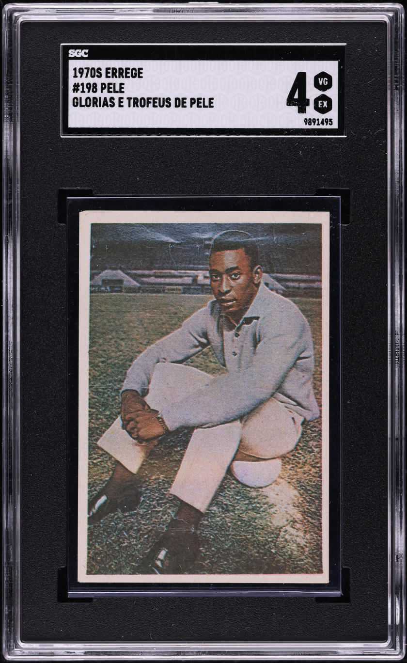 Carte Collection Vintage Pelé Mexique 1970 #130 - Édition Erregê, Rare, Excellent état