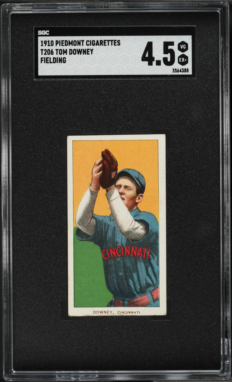 1909-11 T206 Tom Downey FIELDING SGC 4.5 VGEX+