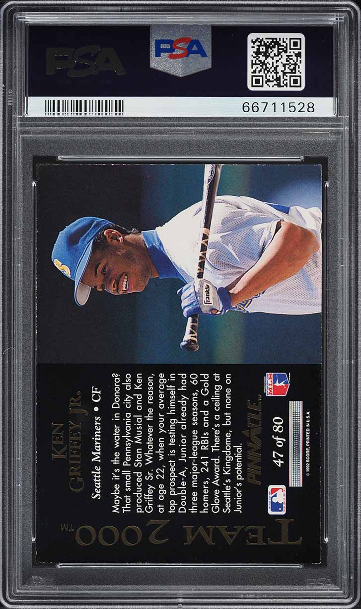 1992 Pinnacle Team 2000 Ken Griffey Jr. #47 PSA 8 NM-MT