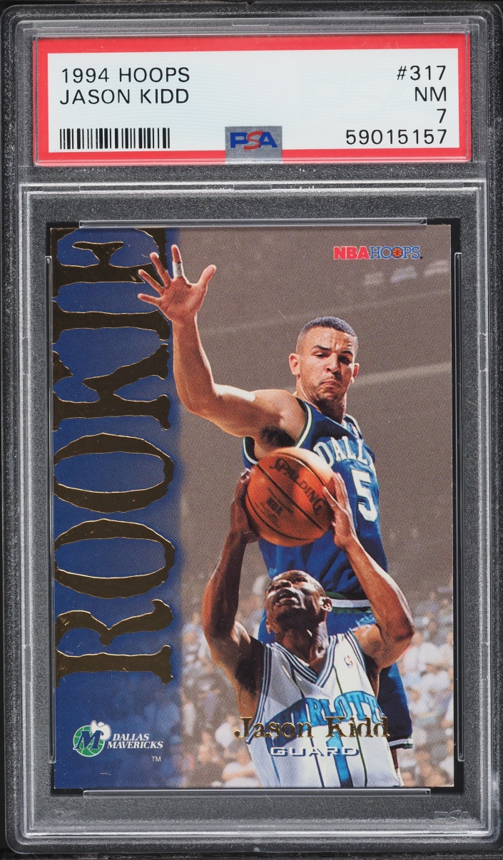1994 Hoops Jason Kidd ROOKIE #317 PSA 7 NRMT